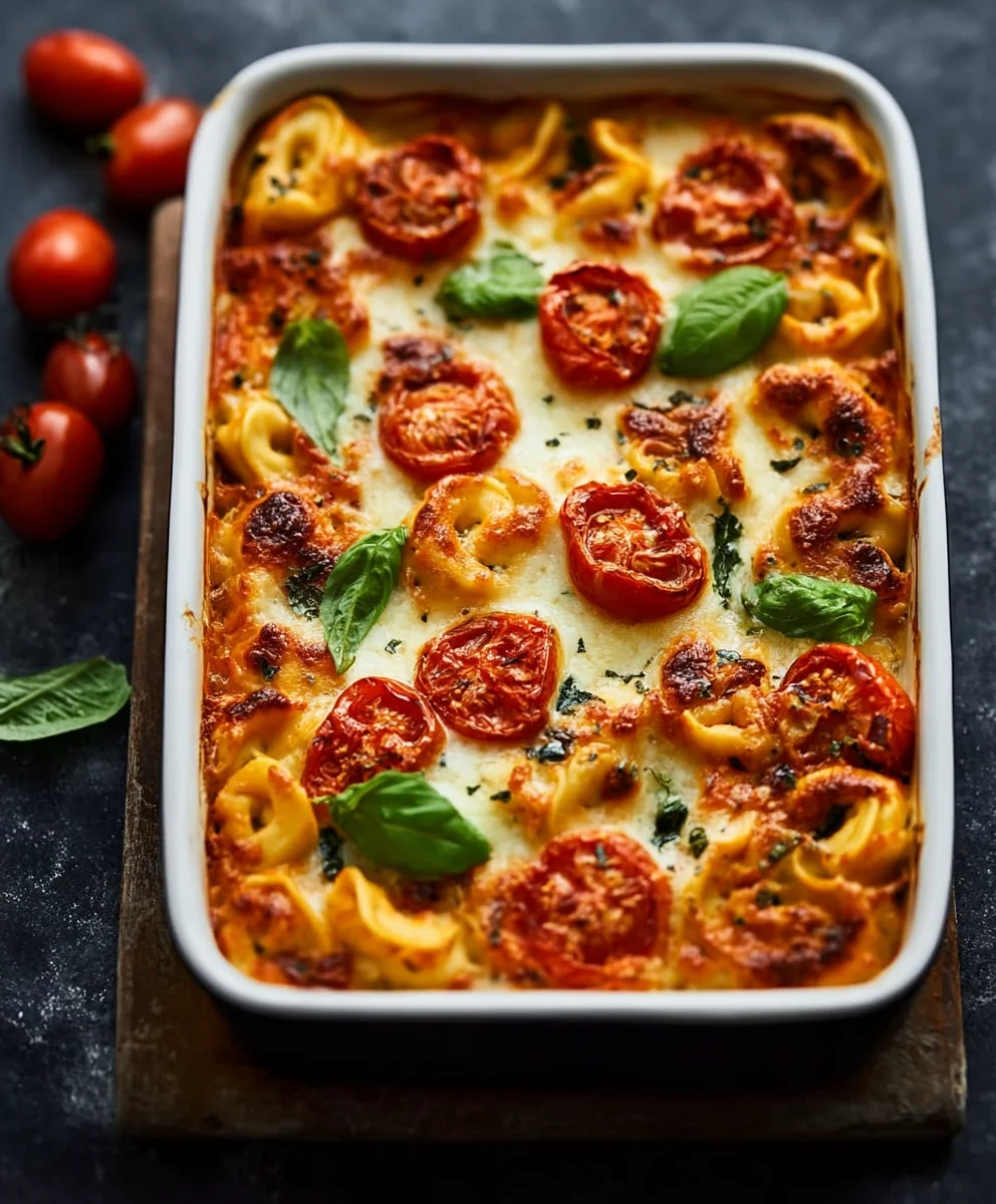 Schneller Tortellini Auflauf: Tomaten & Mozzarella Genuss