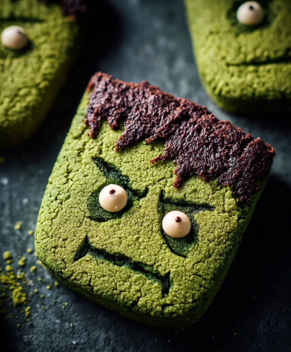 Frankenstein Cookies Matcha Schoko