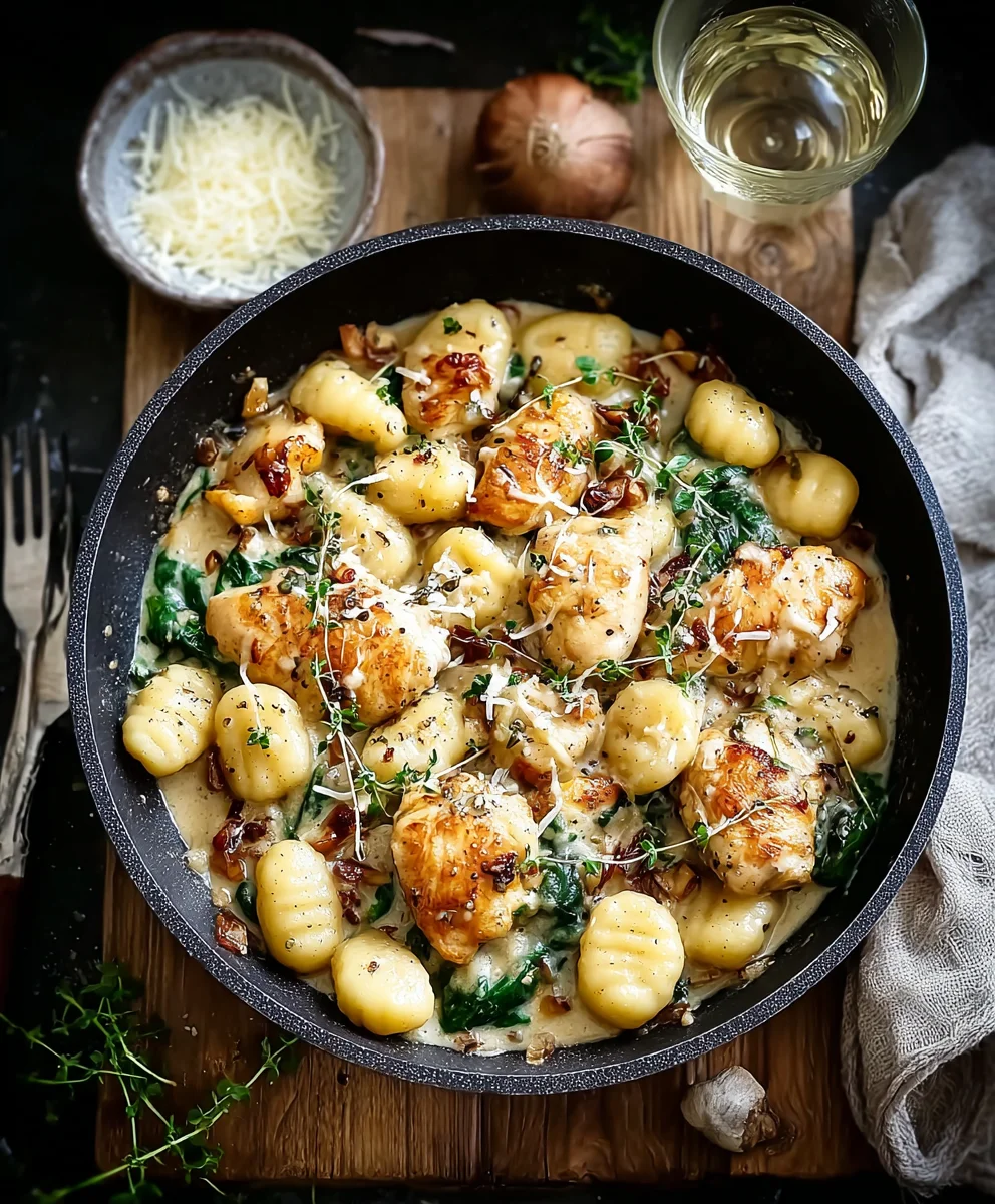 Cremige Knoblauch Hähnchen Gnocchi Pfanne – Dein Lieblingsrezept!