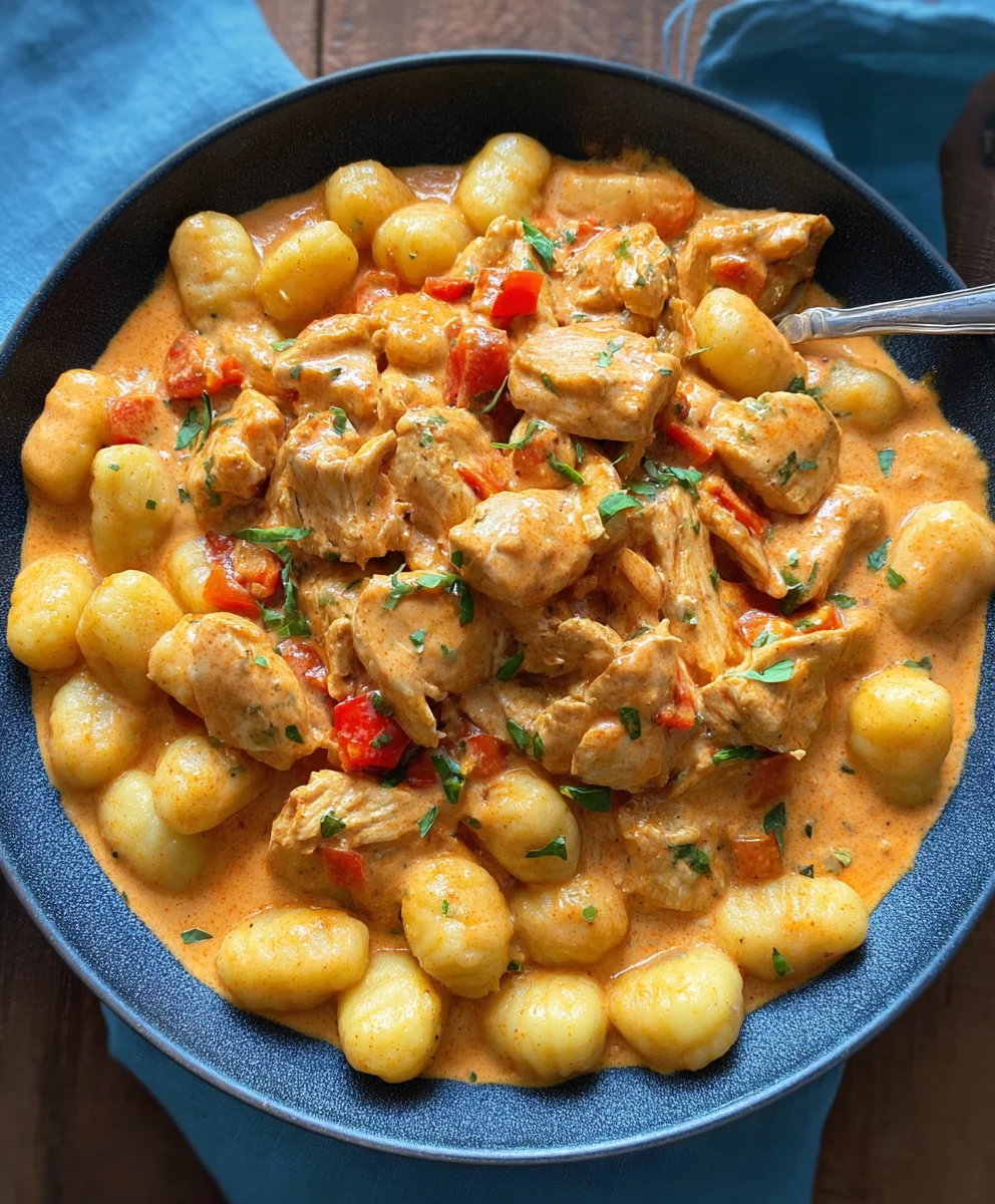 Gnocchi Huhn Paprika: Cremiges & schnelles Gericht!