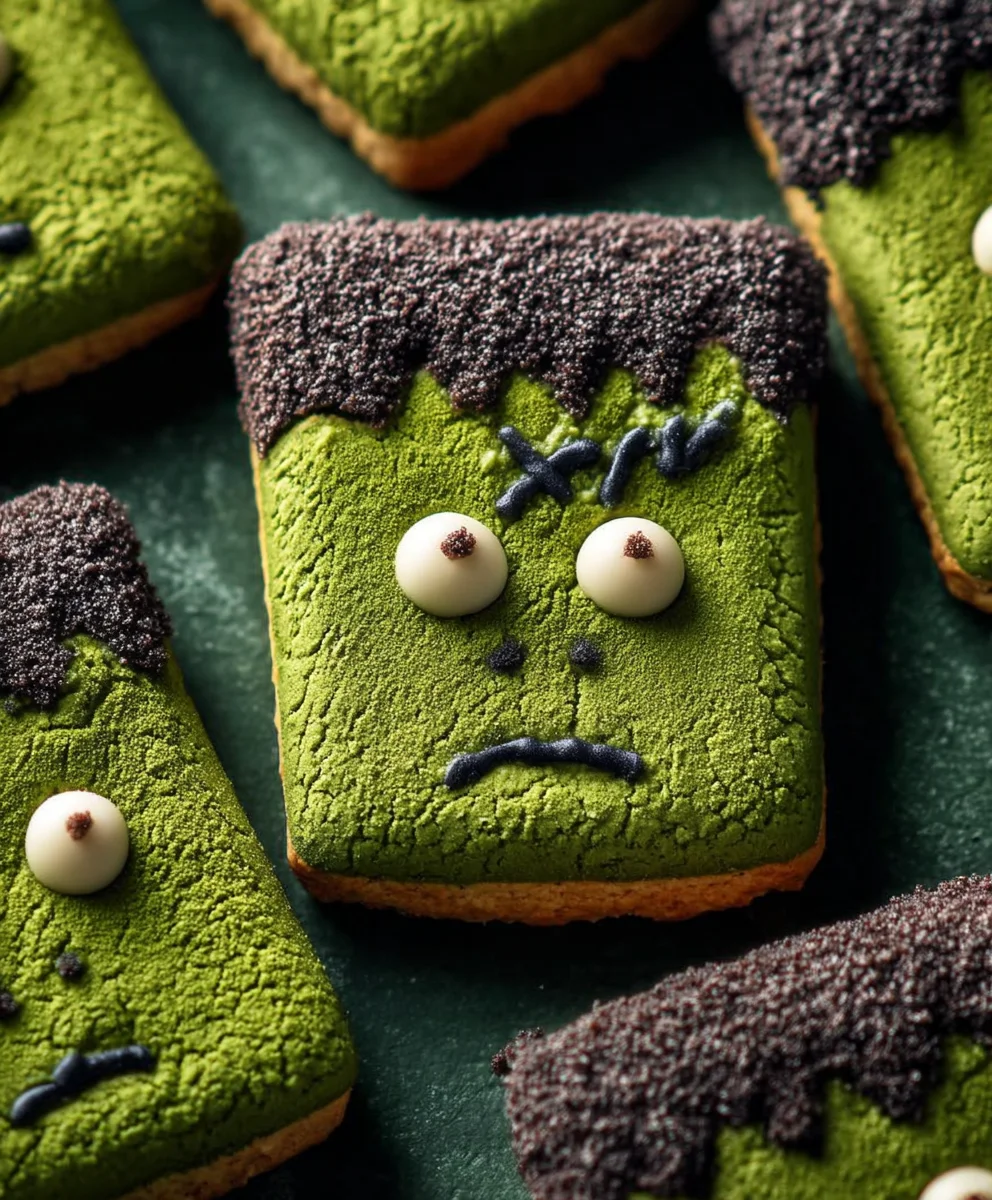 Frankenstein Cookies Matcha Schoko