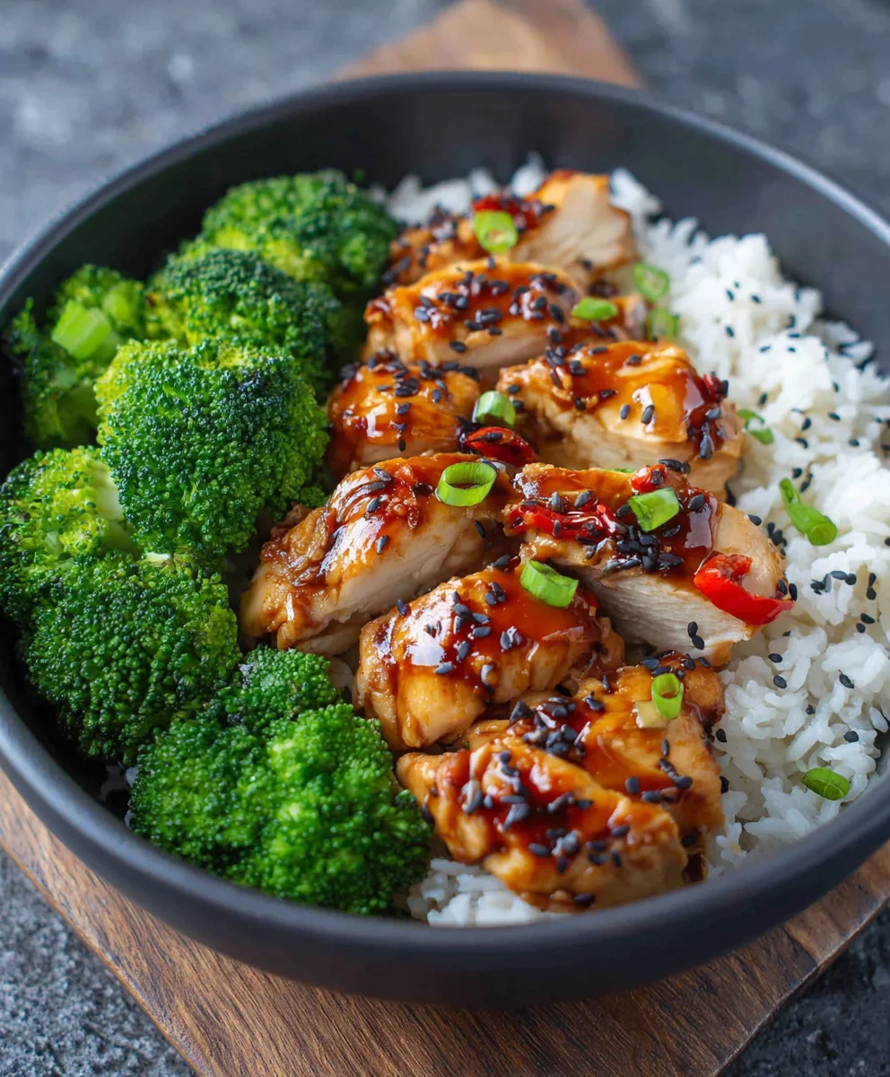 Schnelles Chicken Teriyaki Rezept mit Brokkoli & Reis
