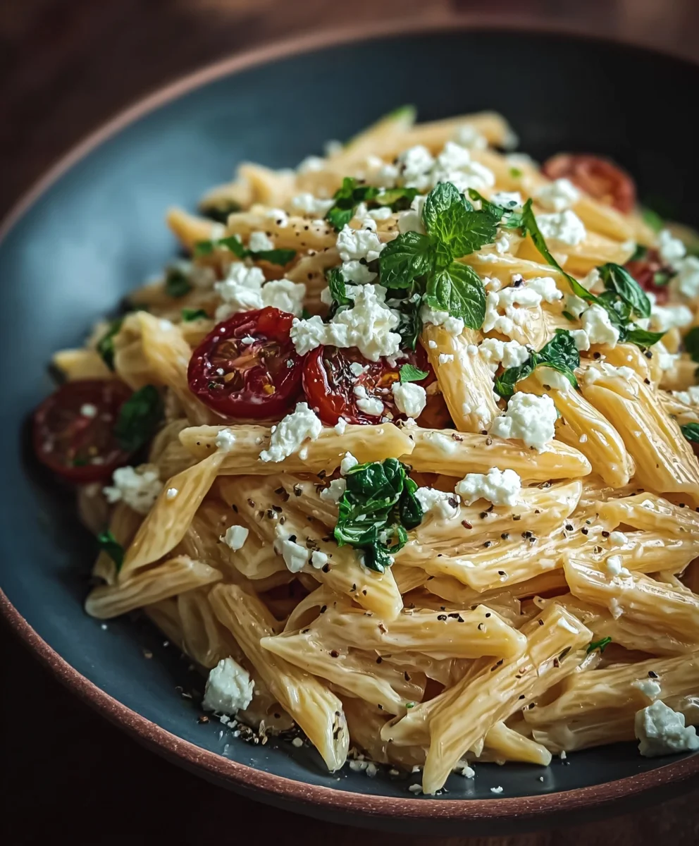 Zitronen Feta Pasta Rezept Schnell Und Lecker