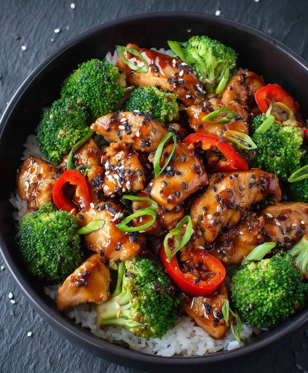 Schnelles Chicken Teriyaki Rezept mit Brokkoli & Reis