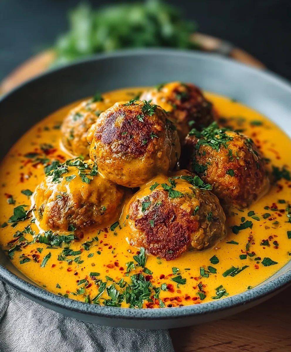 Köstliche Vegane Linsenknödel mit Curry-Sauce – Einfach & schnell.
