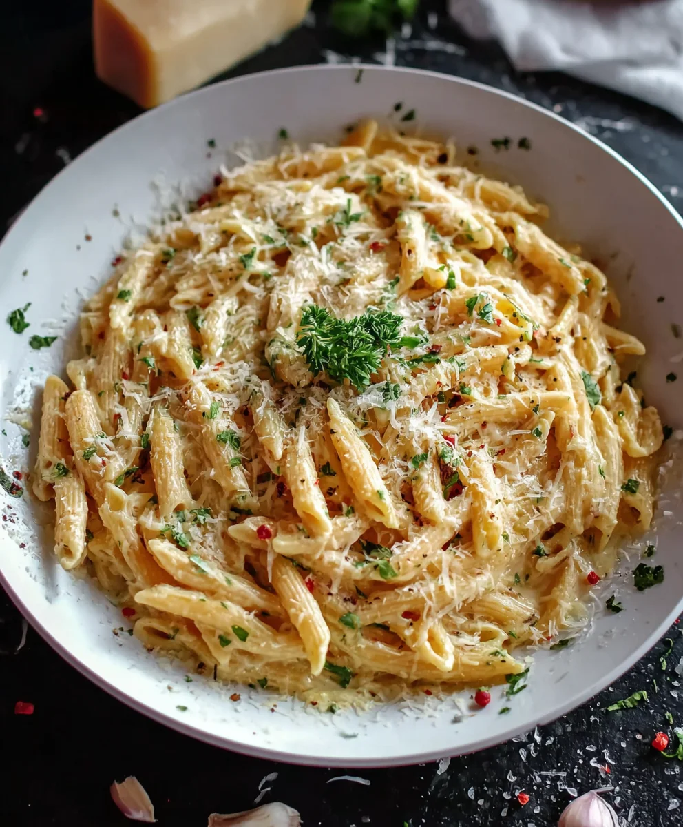One Pot Creamy Garlic Pasta