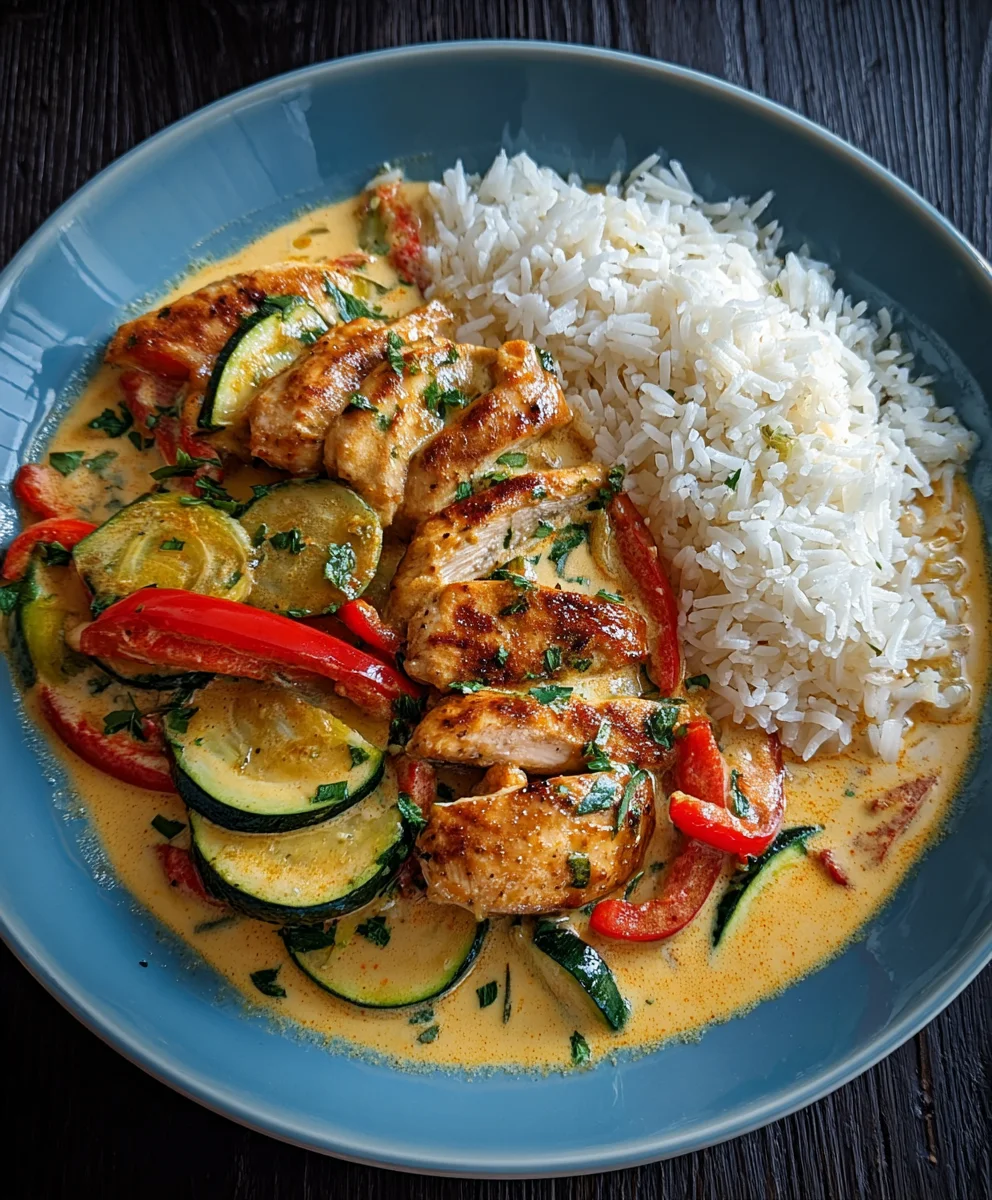 Paprika Zucchini Sahne Hahnchen