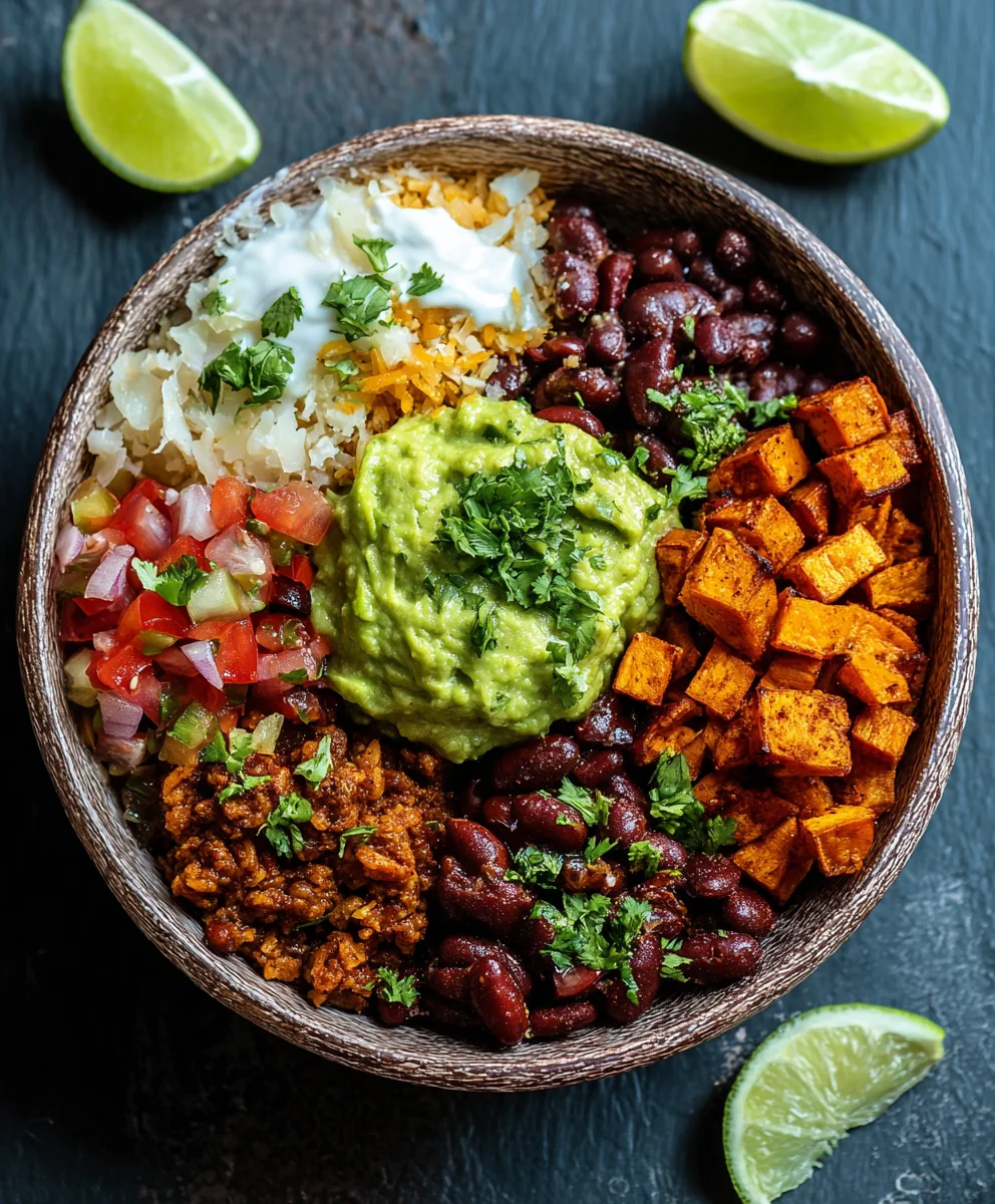Die beste Suskartoffel Burrito Bowl – einfach & köstlich!