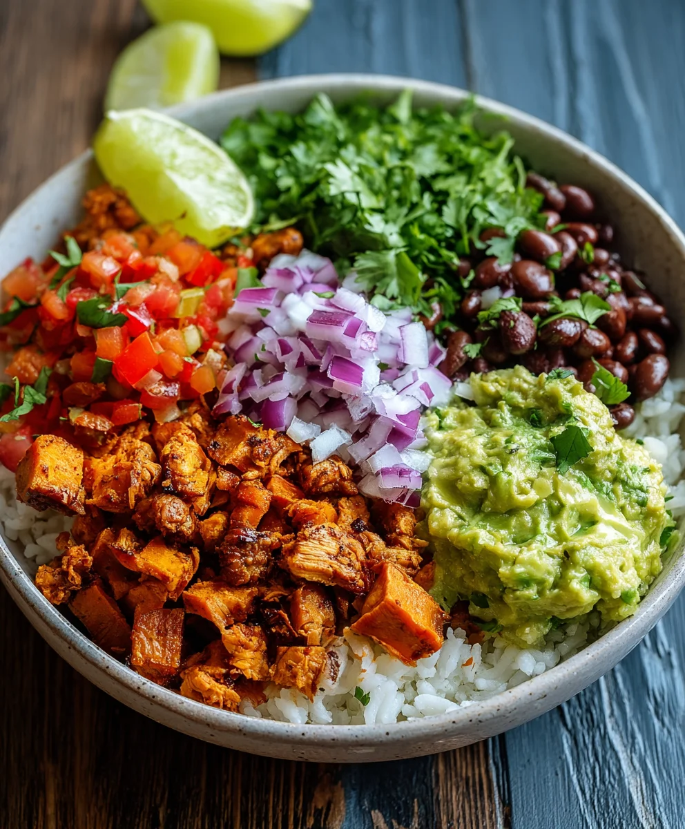 Die beste Suskartoffel Burrito Bowl – einfach & köstlich!