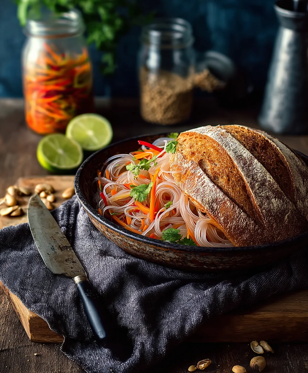 Glasnudelsalat mit frischem Gemüse – einfach & lecker!