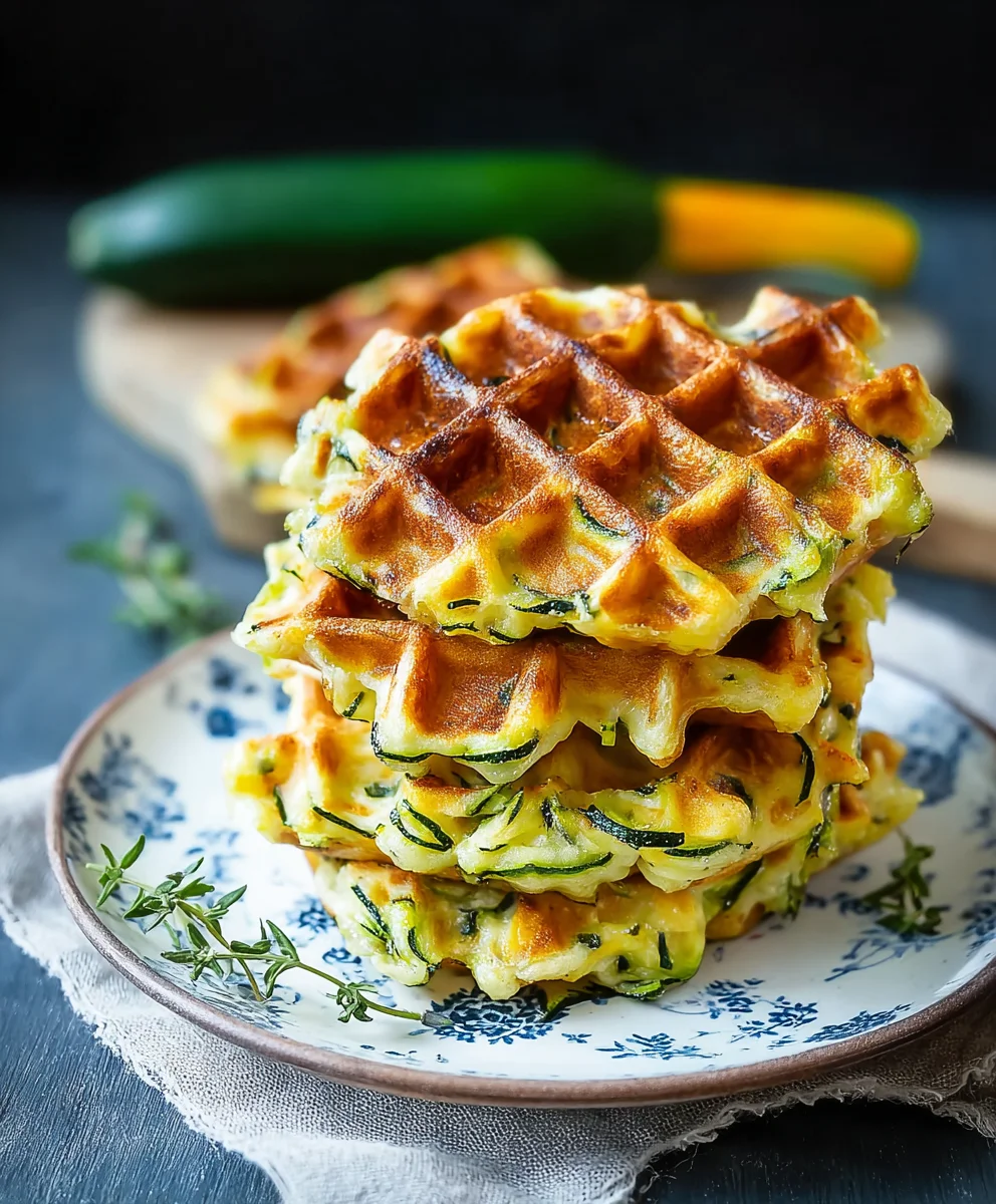 Gesunde Gemüse Waffeln Zucchini Möhren für die ganze Familie