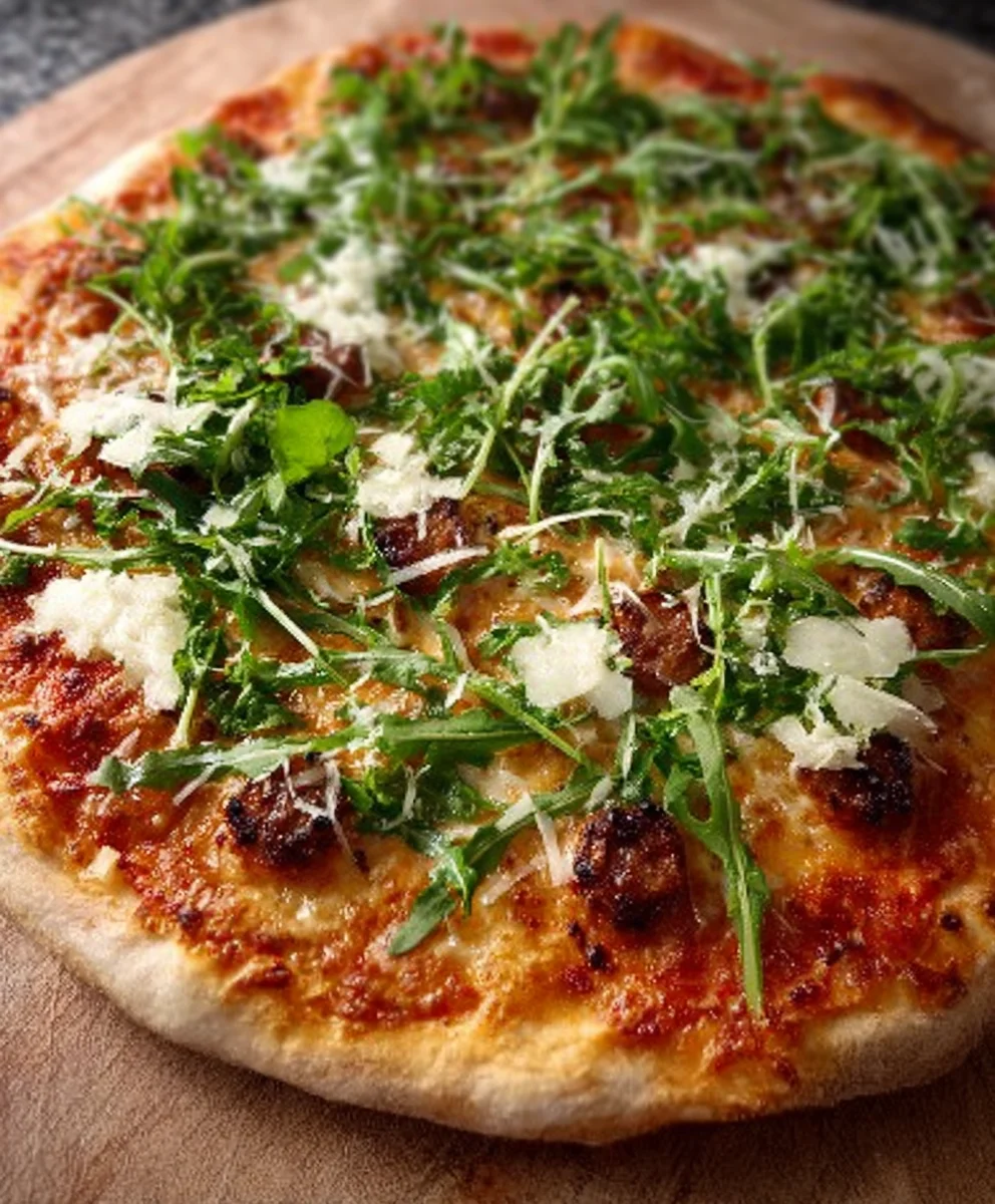 Pizza Salsiccia Mozzarella Rucola