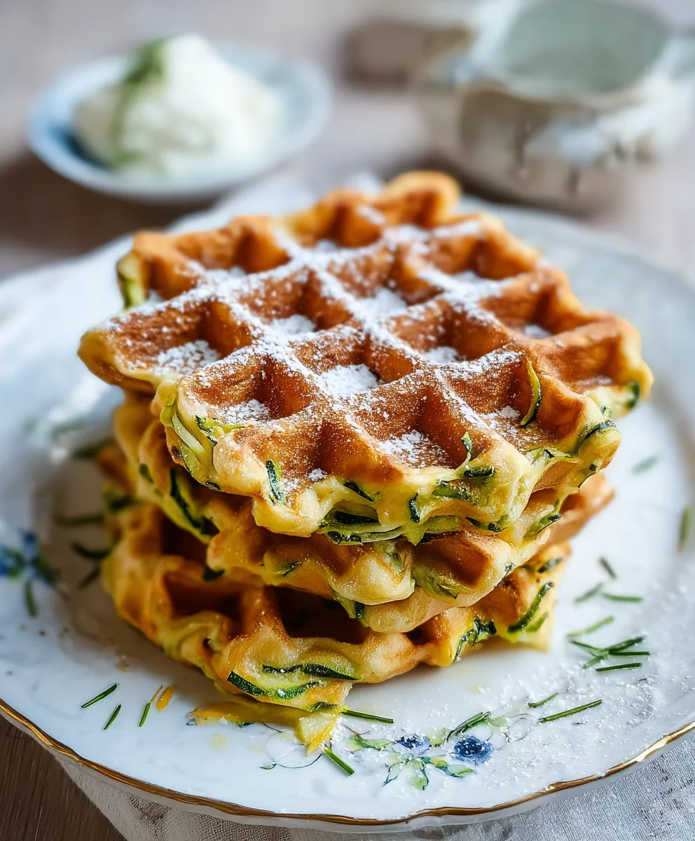 Gesunde Gemüse Waffeln Zucchini Möhren für die ganze Familie