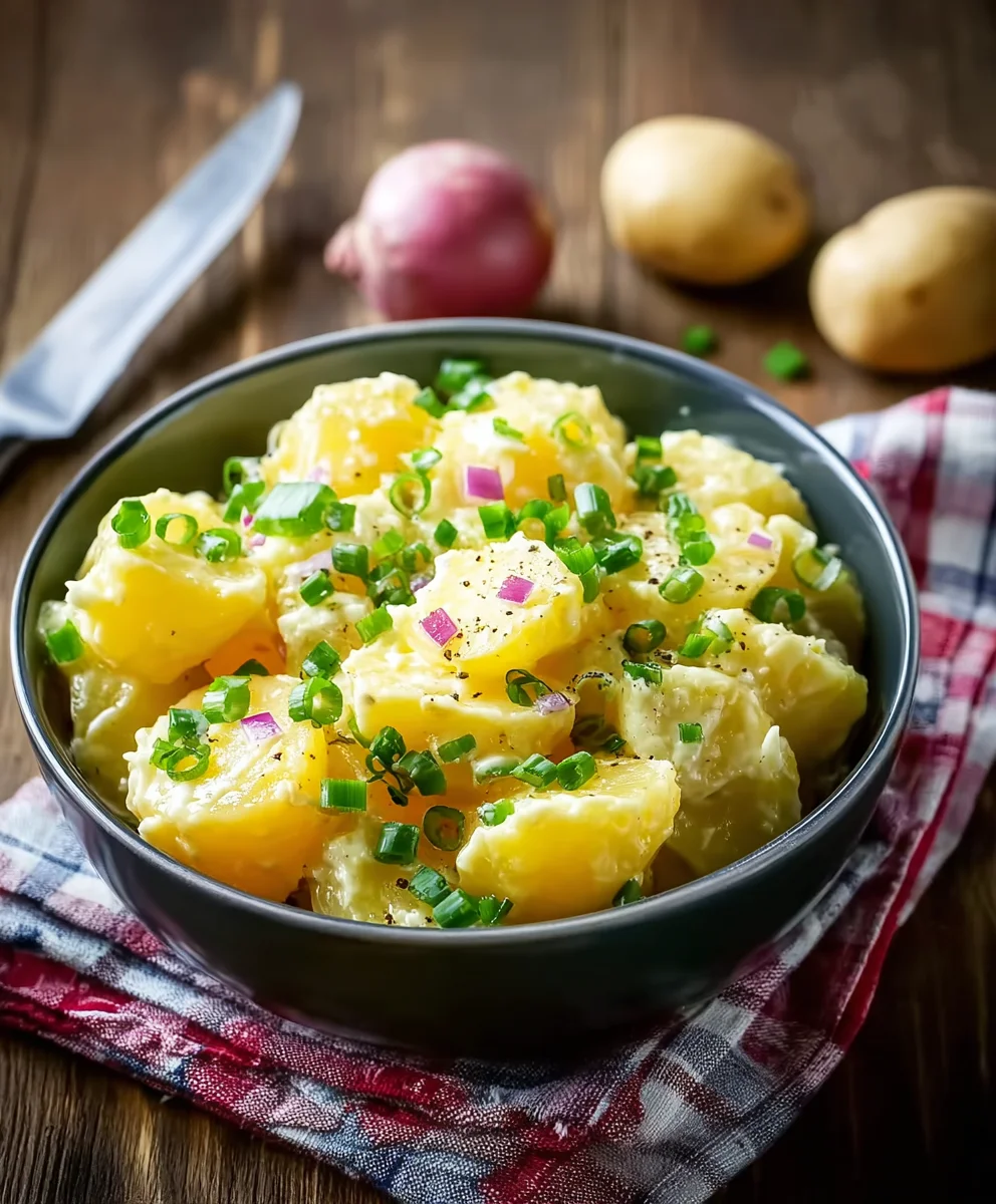 Original Omas Kartoffelsalat mit Brühe – einfach köstlich