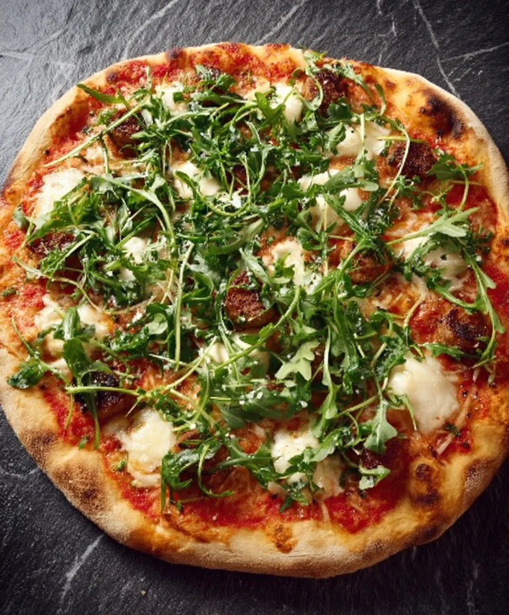 Pizza Salsiccia Mozzarella Rucola