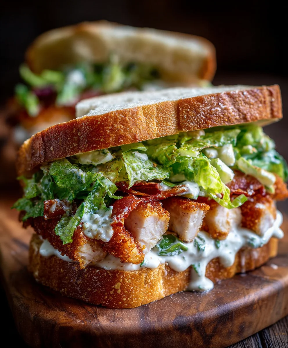 Dein knuspriges Hähnchen Caesar Sandwich Rezept: Unwiderstehlich!