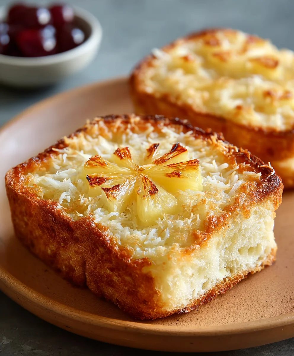 Klassischer Toast Hawaii aus dem Ofen: Rindfleisch & Ananas