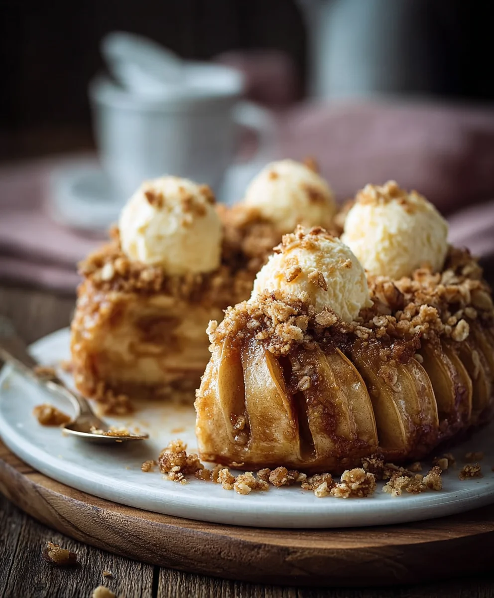 Gebackene Facherapfel Haferstreusel: Dein köstlicher Herbstgenuss