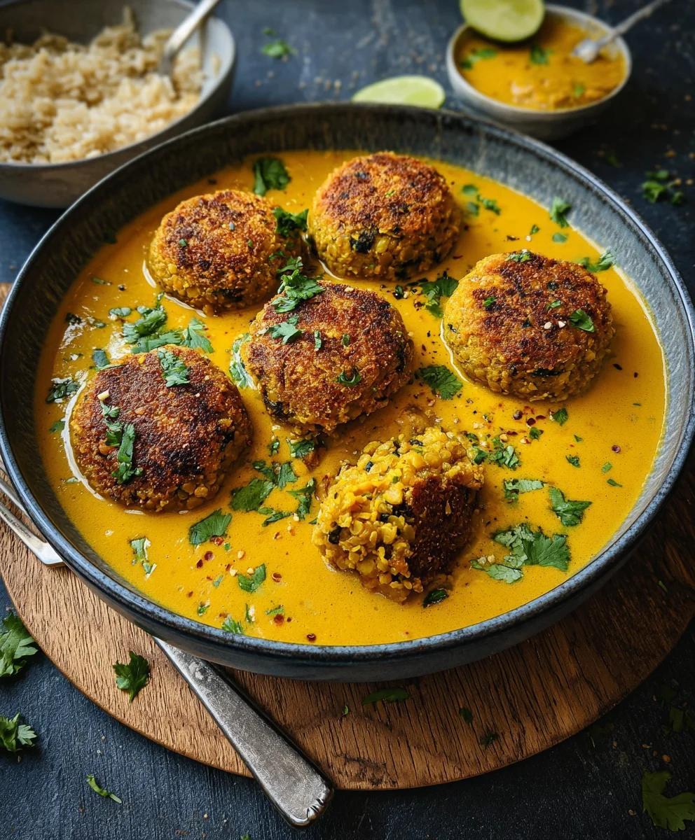 Vegane Linsenknödel: Einfaches Curry-Rezept