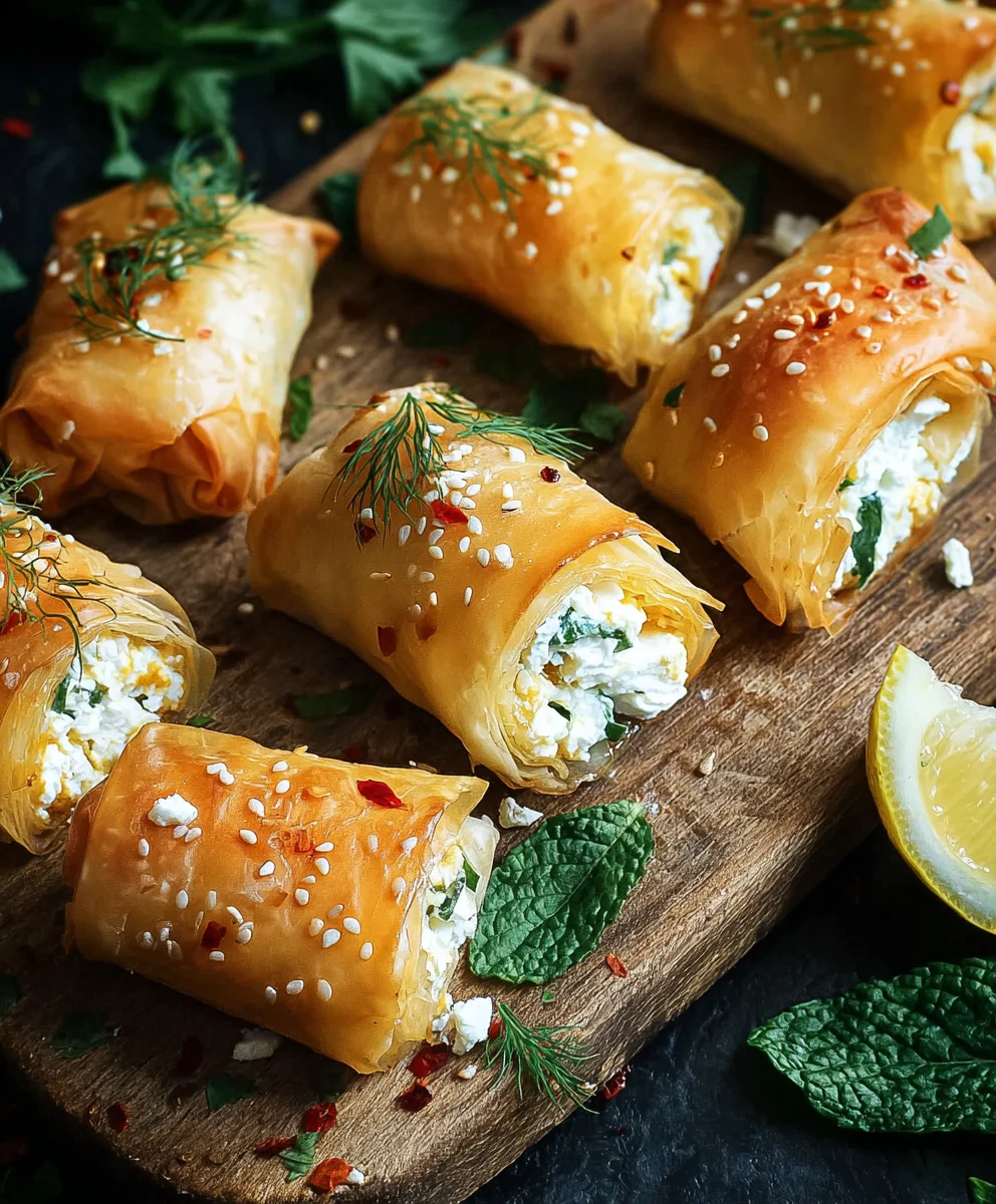 Ofen Gebackene Feta Rollen: Schnell & Lecker