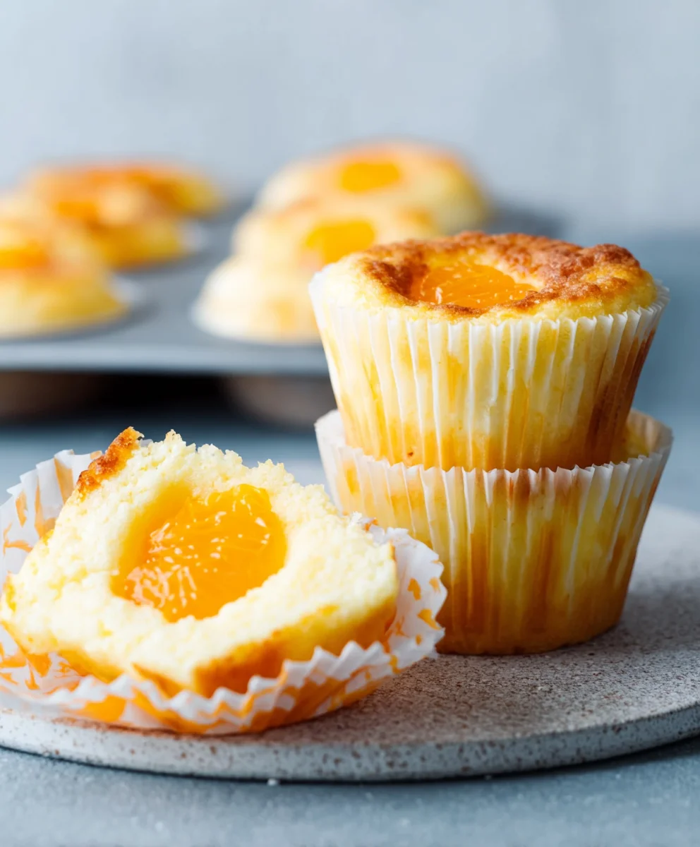 Käsekuchen-Muffins mit Mandarinen: Fruchtig & Lecker