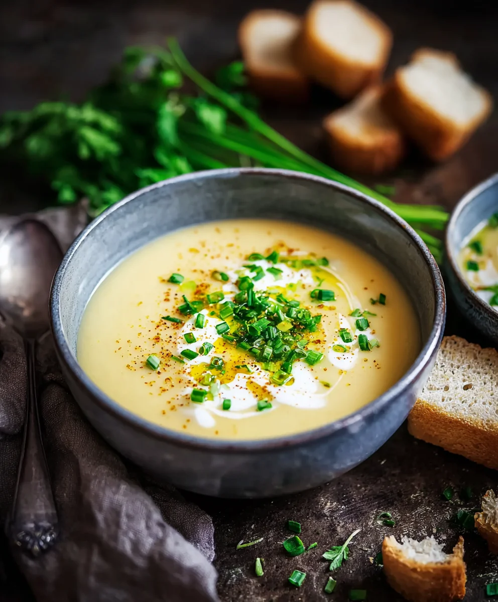 Einfache Kartoffelcremesuppe mit Gemüse | Schnell & Lecker
