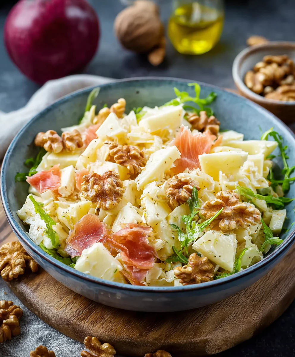 Der beste Waldorfsalat: Rezept wie früher – fruchtig & cremig.