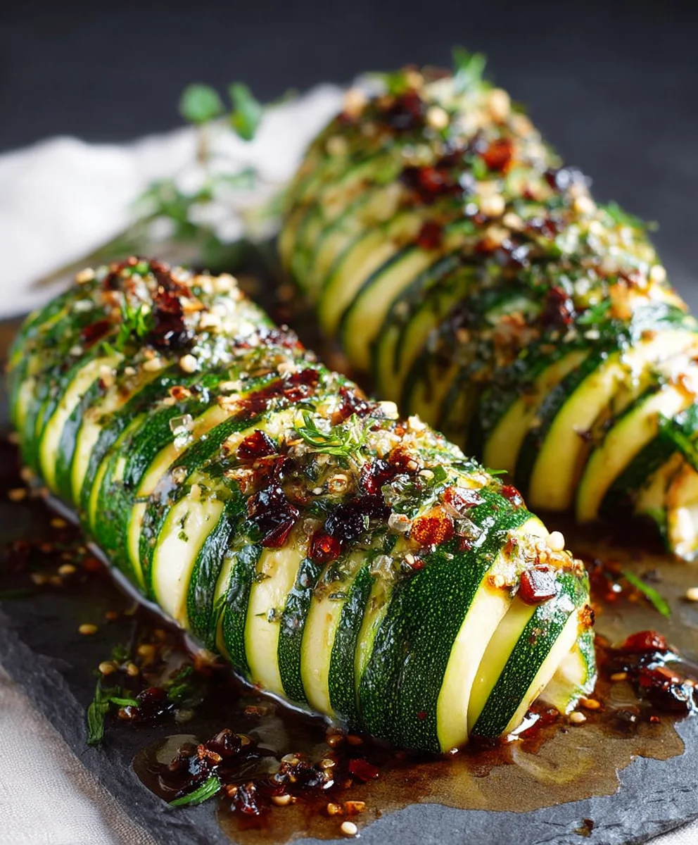 Hasselback Zucchini: Zweierlei Genuss, Einfach & Lecker