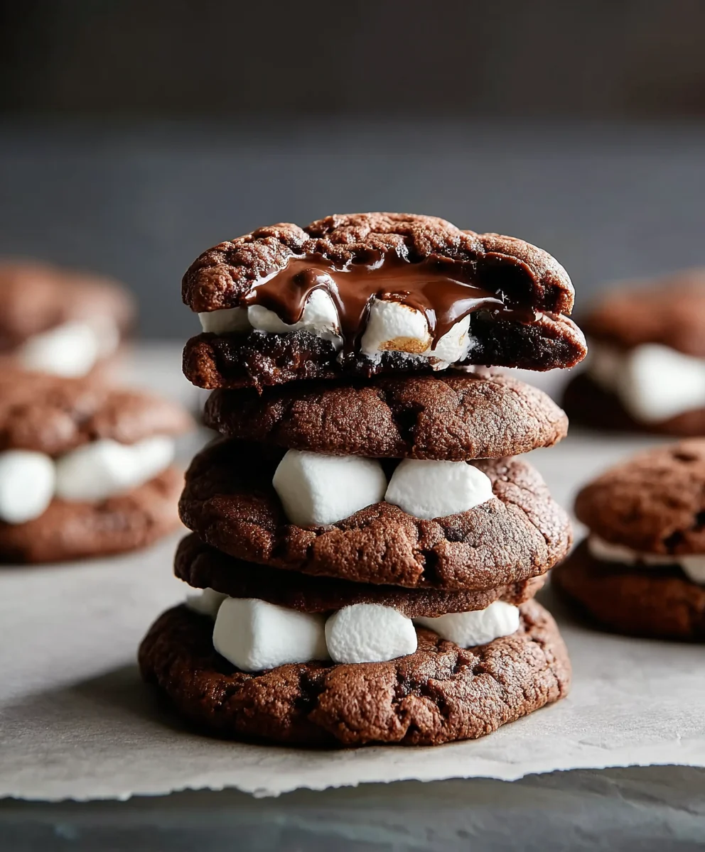 Heisse Schokolade Marshmallow Cookies Rezept – Traumhaft lecker!