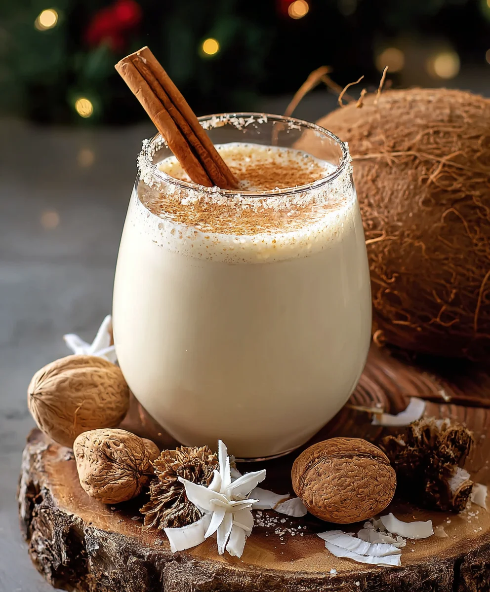 Coquito: Getränk wie Puerto Rico (ohne Alkohol)