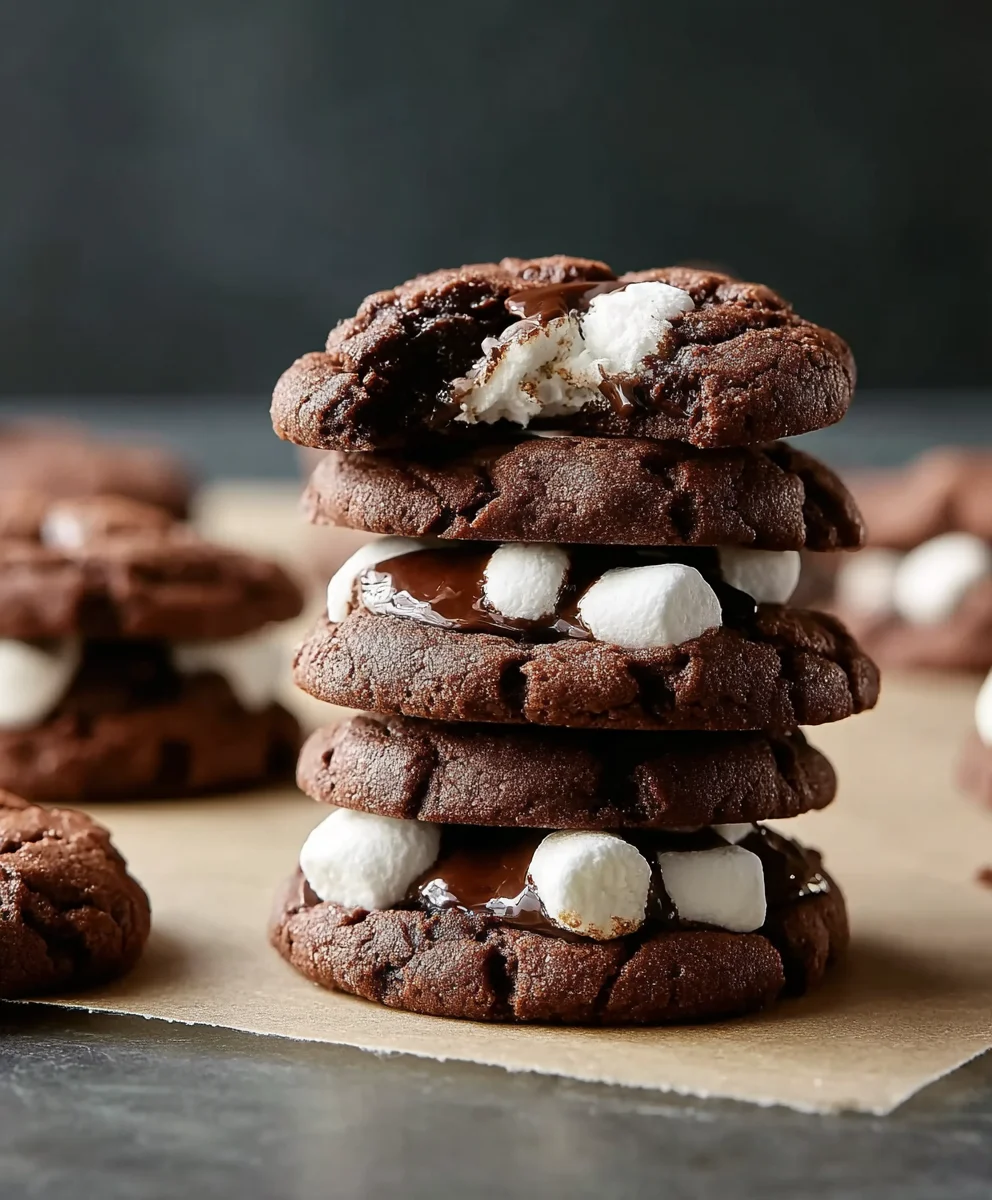 Heisse Schokolade Marshmallow Cookies Rezept – Traumhaft lecker!