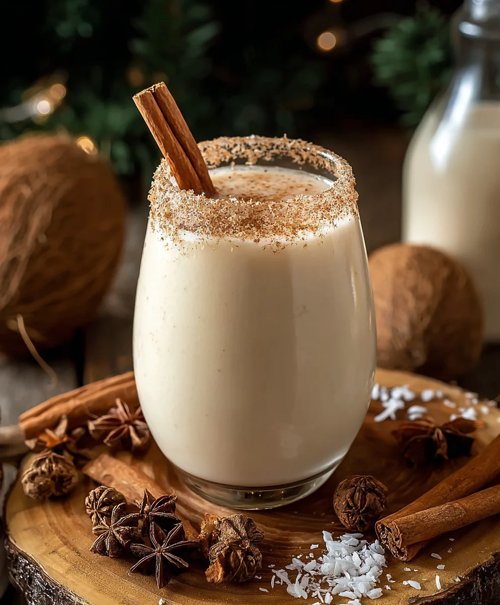 Coquito: Getränk wie Puerto Rico (ohne Alkohol)