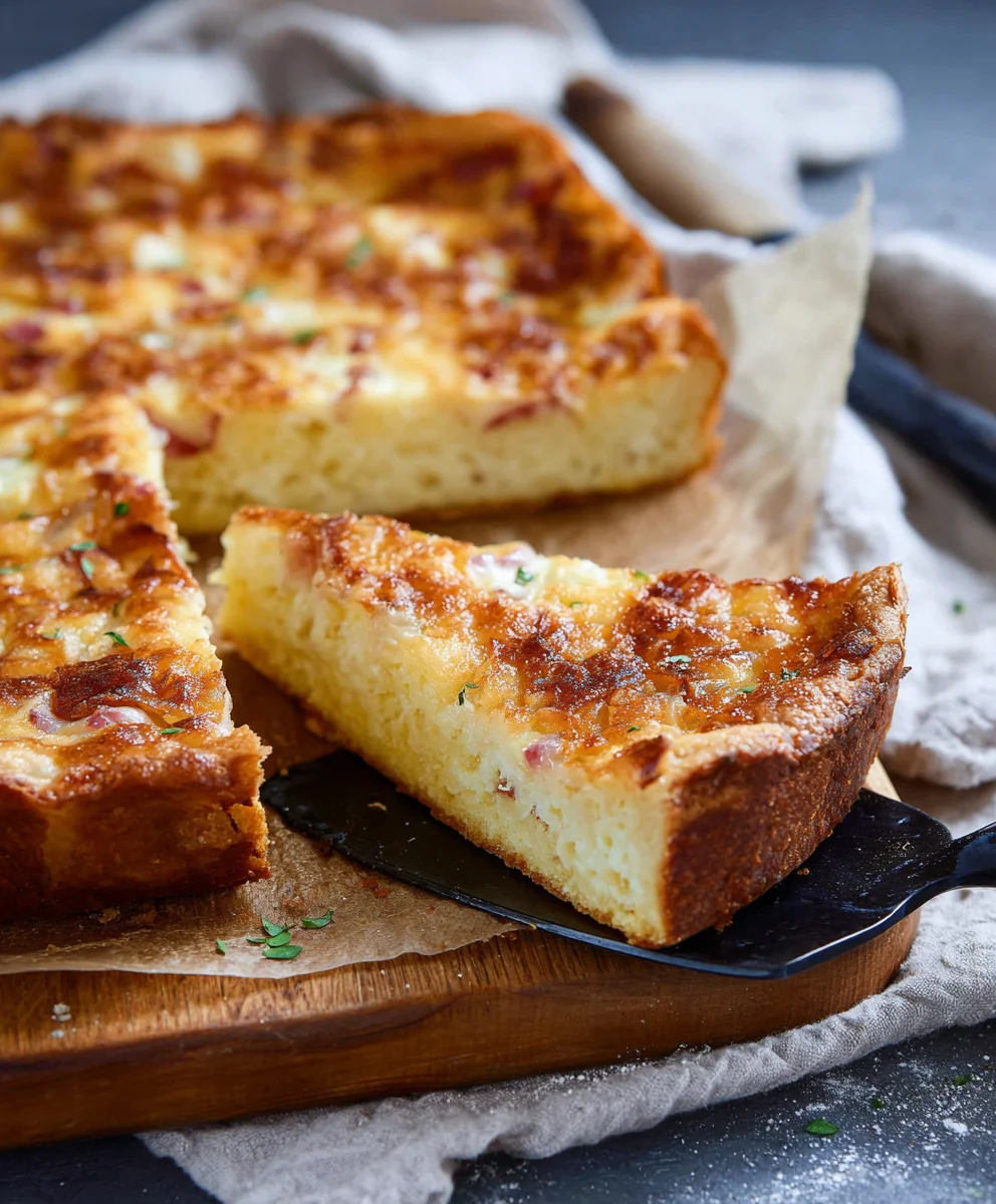 Omas Zwiebelkuchen vom Blech: Herzhaft & Saftig