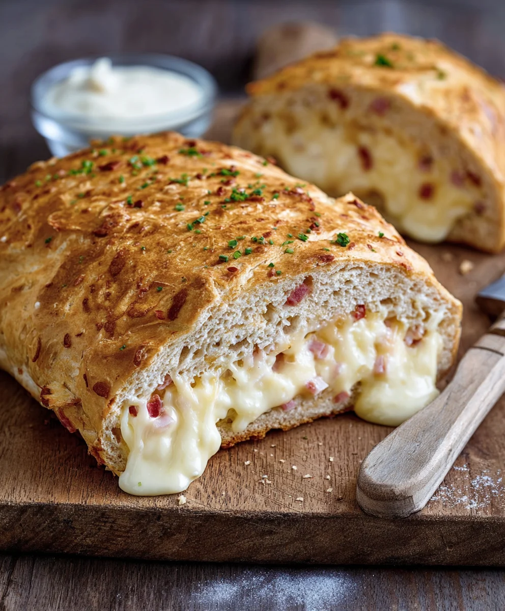 Herzhaftes Handbrot mit Rindfleisch & Käse