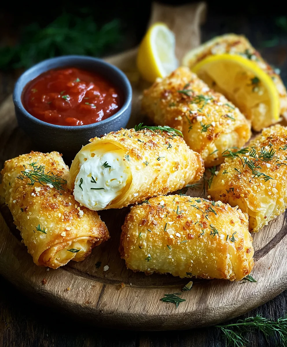 Ofen Gebackene Feta Rollen: Schnell & Lecker
