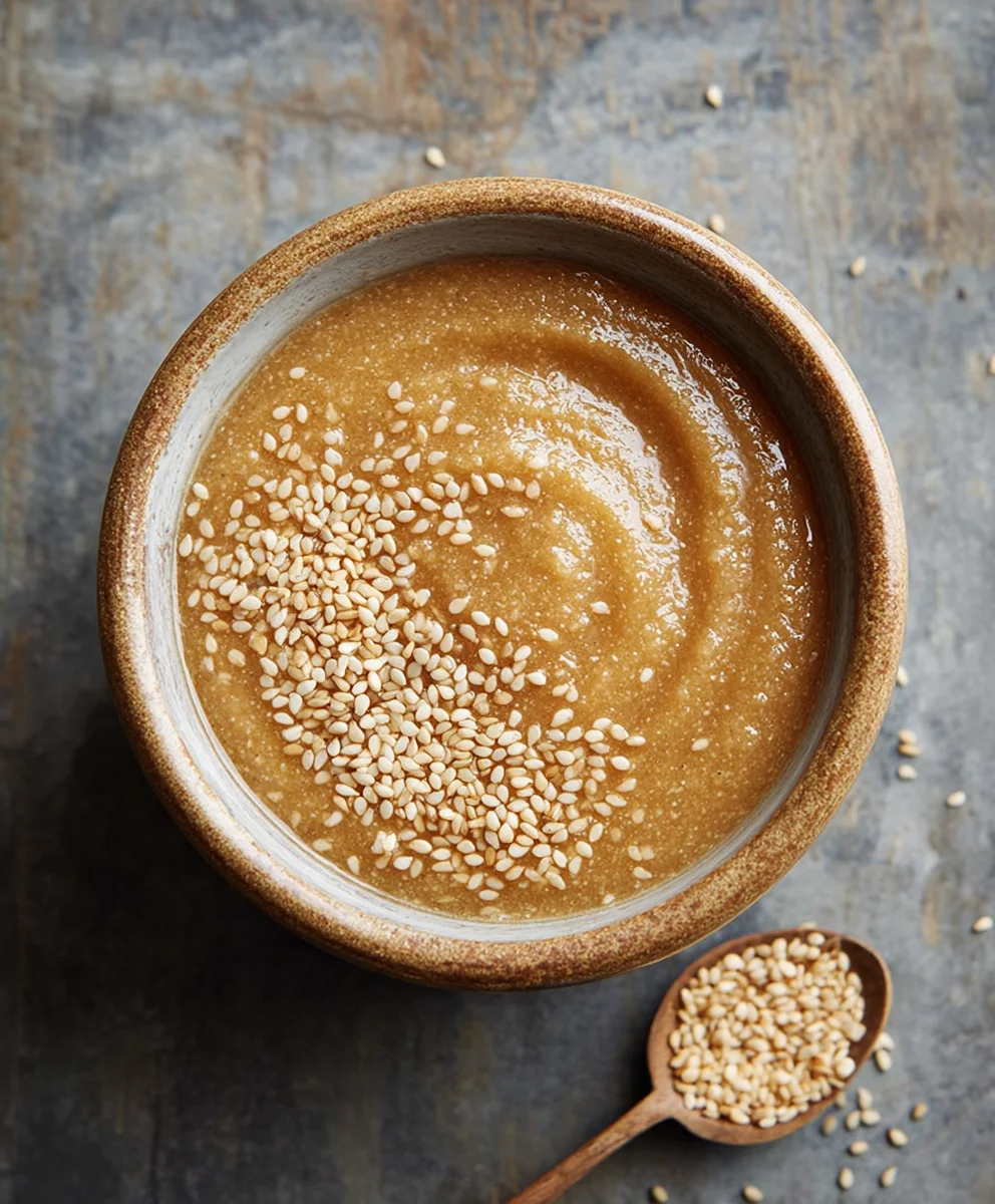 Reine Sesampaste: Einfaches Rezept mit nur Zutaten