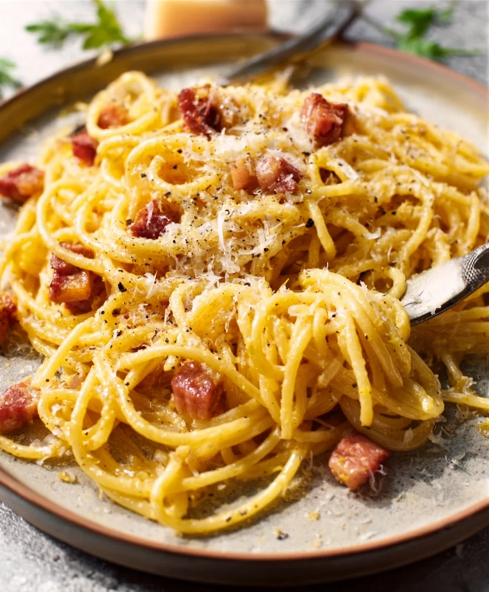Schnelle Rinder-Carbonara: Einfaches Pasta-Rezept