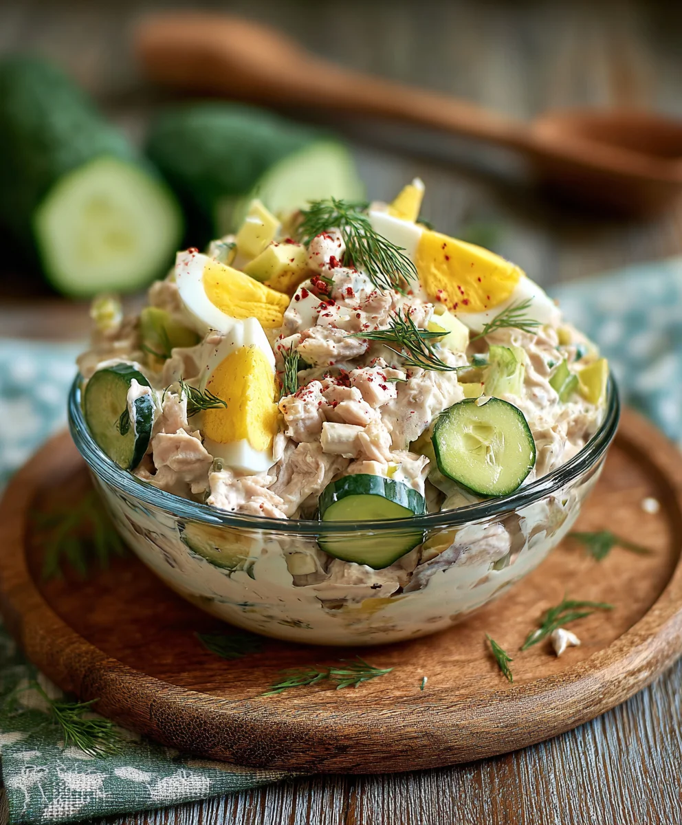 Thunfischsalat mit Ei & Joghurt – Herzhaft & Lecker
