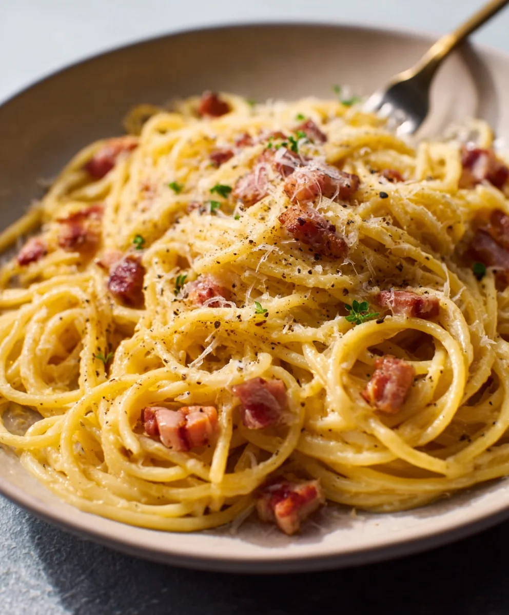 Schnelle Rinder-Carbonara: Einfaches Pasta-Rezept