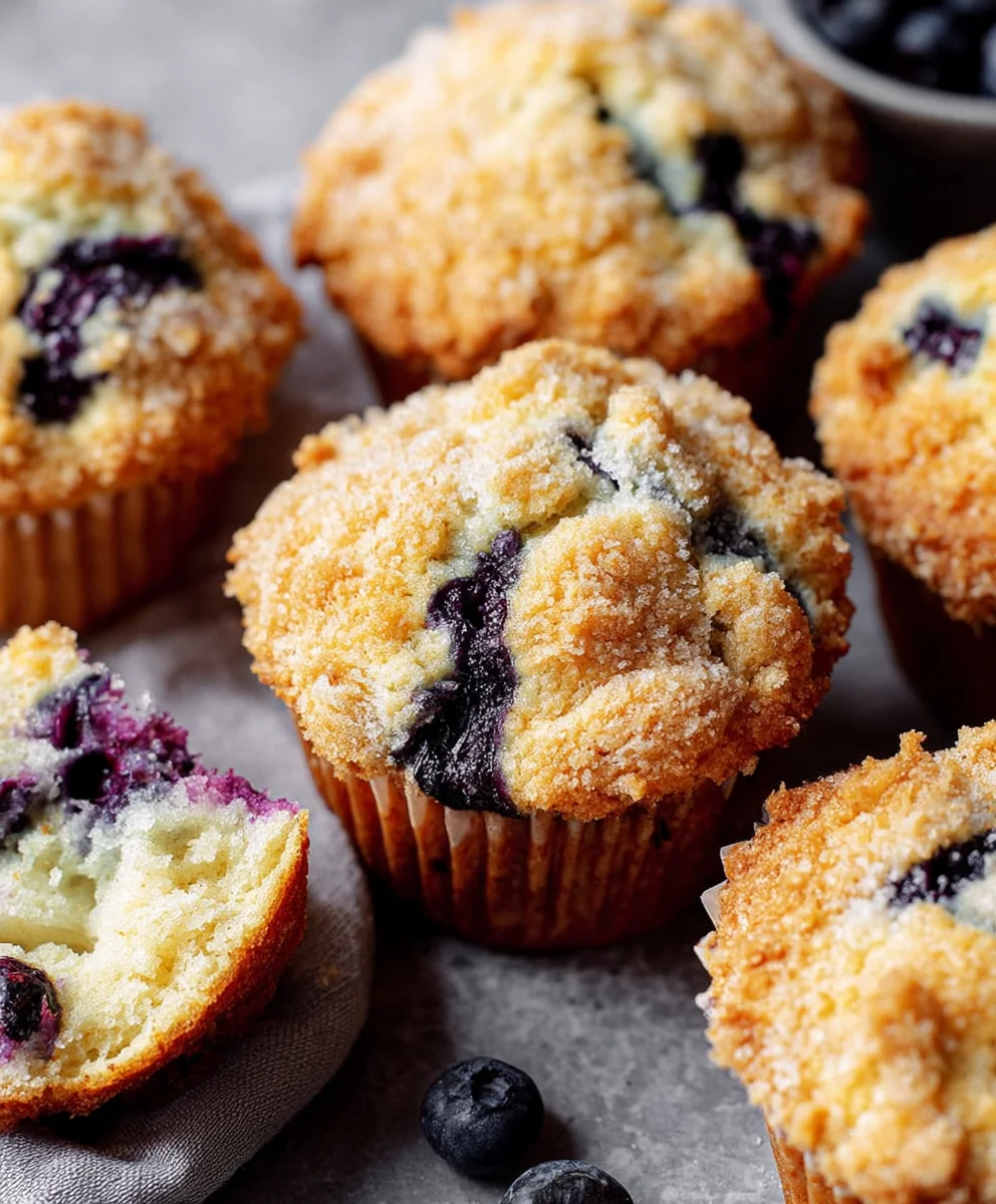 Super saftige Blaubeermuffins – wie vom Bäcker!