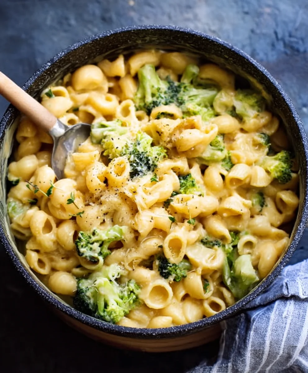 Gesunder One Pot Brokkoli Mac and Cheese – Schnell & Lecker