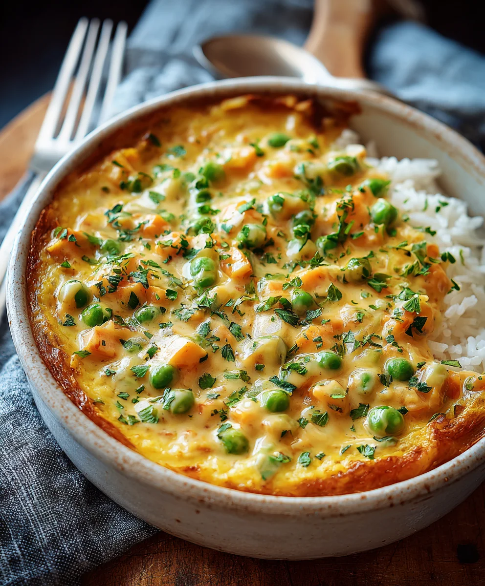 Schneller Reis mit Frischkäse-Gemüse-Sauce