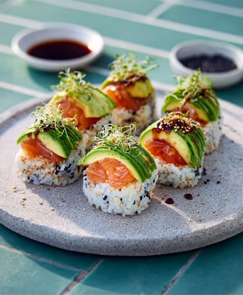 Lachs-Avocado Sushi-Reisbällchen – Schnell & Lecker
