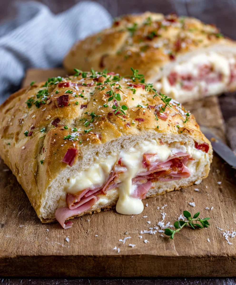 Herzhaftes Handbrot mit Rindfleisch & Käse - Einfach lecker!