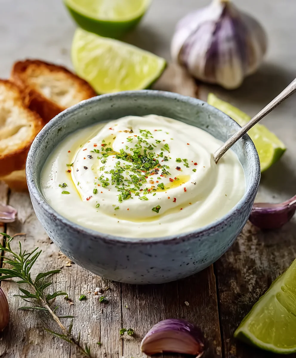Knoblauch-Limetten-Creme: Einfaches & Schnelles Rezept