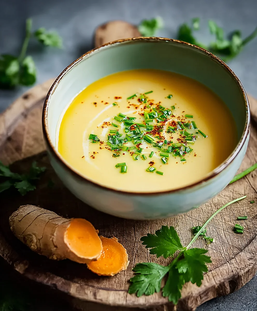 Möhren Ingwer Suppe mit Schmand: Cremig & Würzig