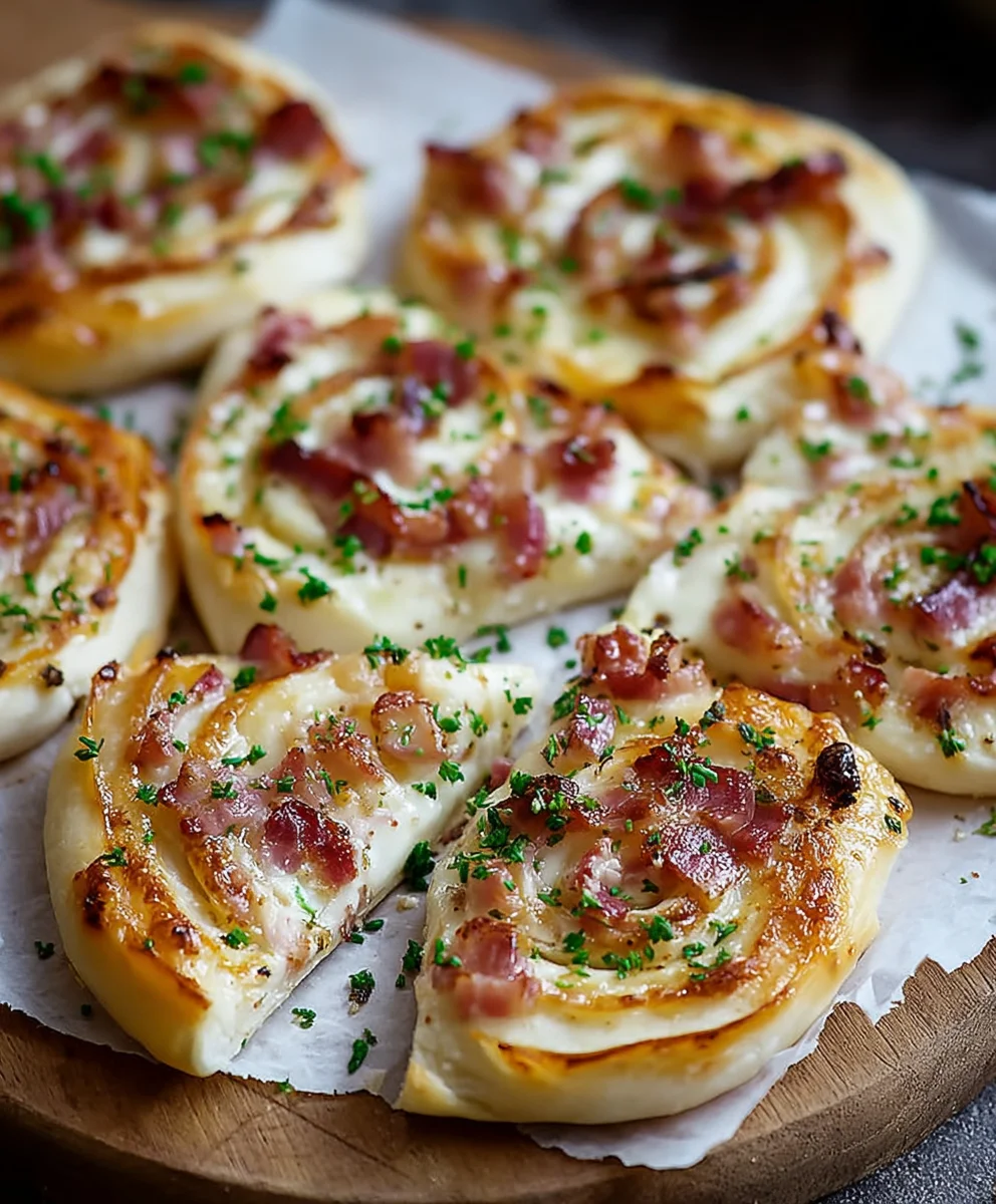 Flammkuchen Schnecken: Herzhafte Rindfleisch-Schnecken