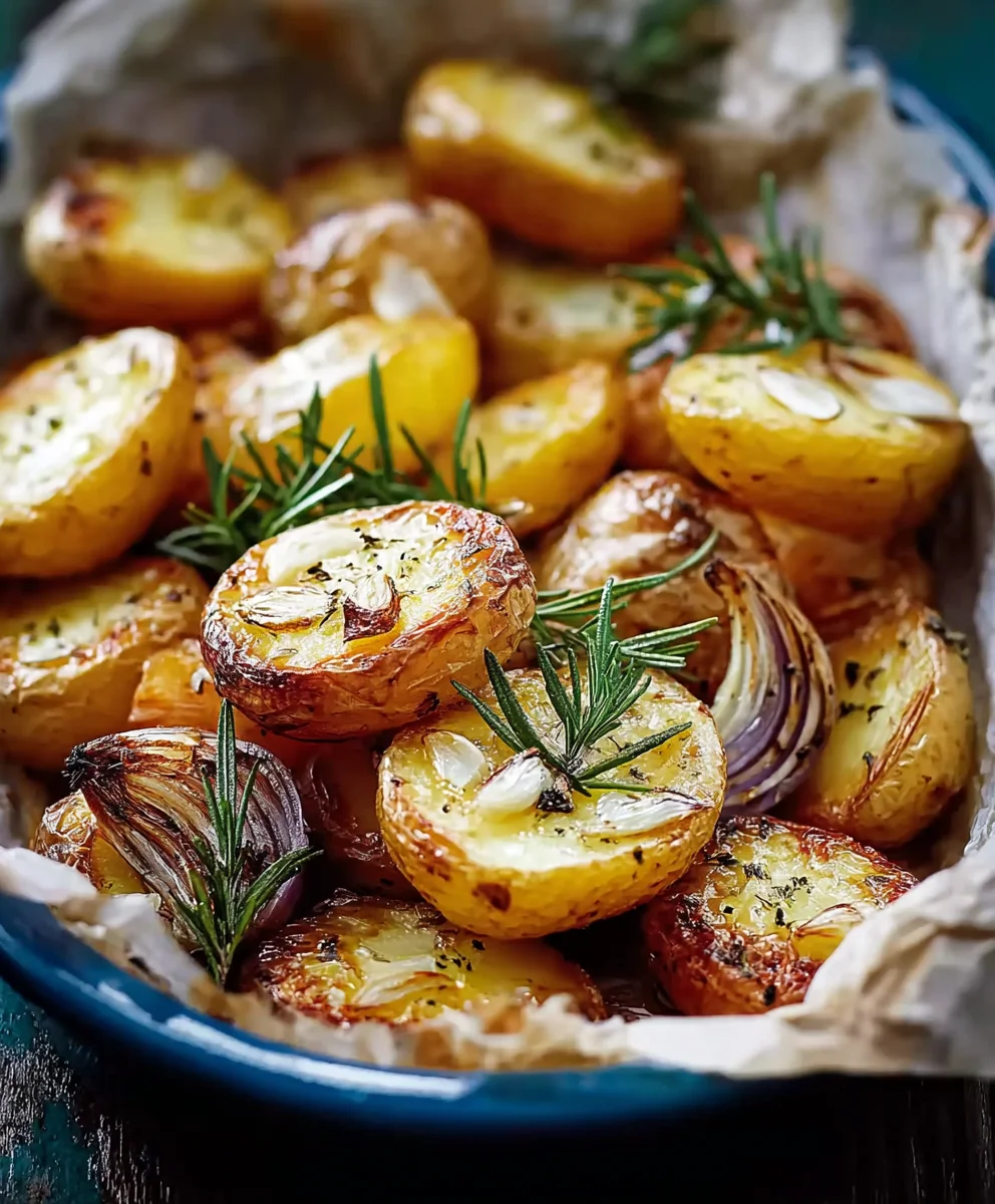 Aromatische Rosmarin-Knoblauch Ofenkartoffeln – Perfekt Beilage!