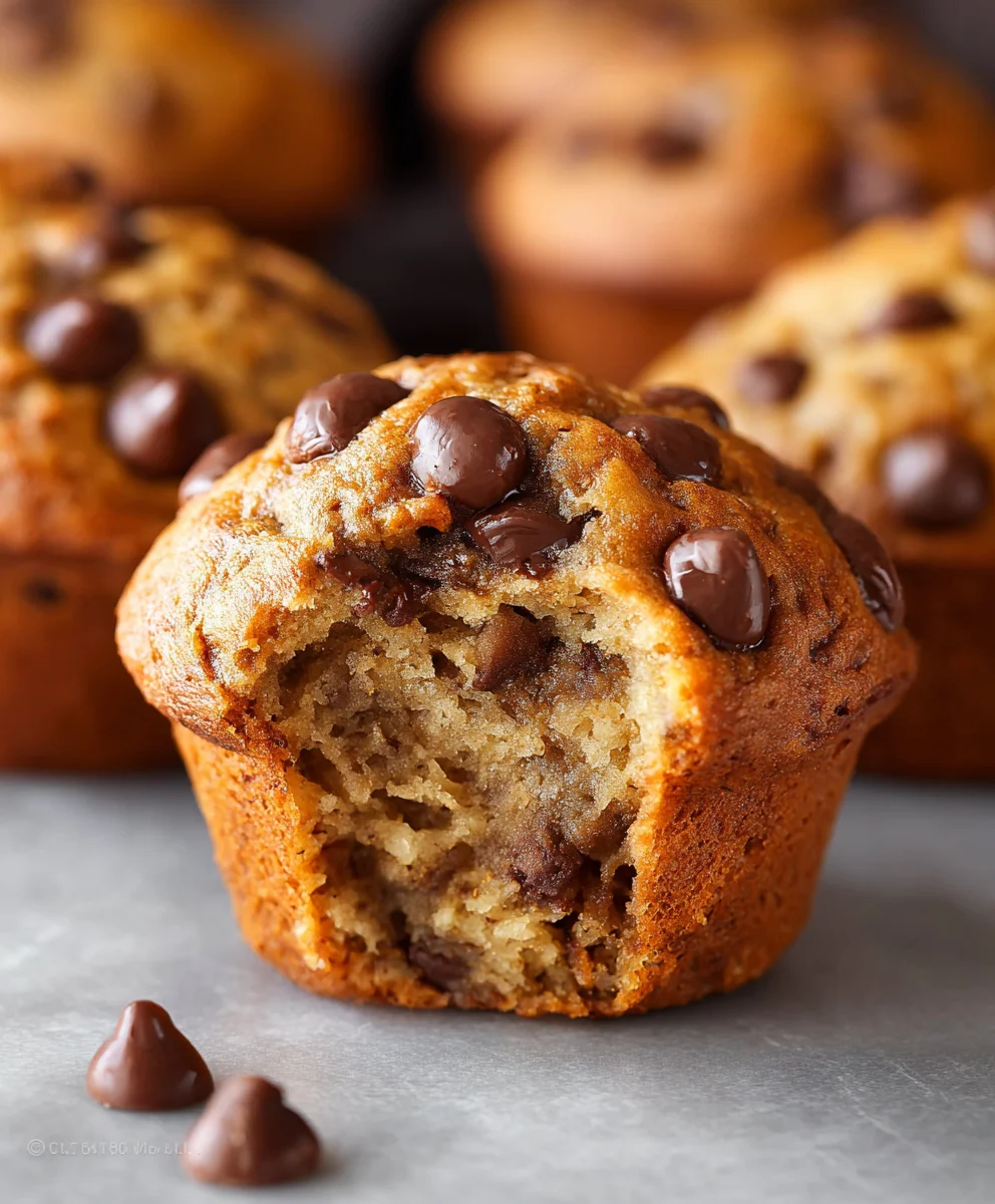 Saftige Bananen Schoko Muffins (Einfaches Rezept)
