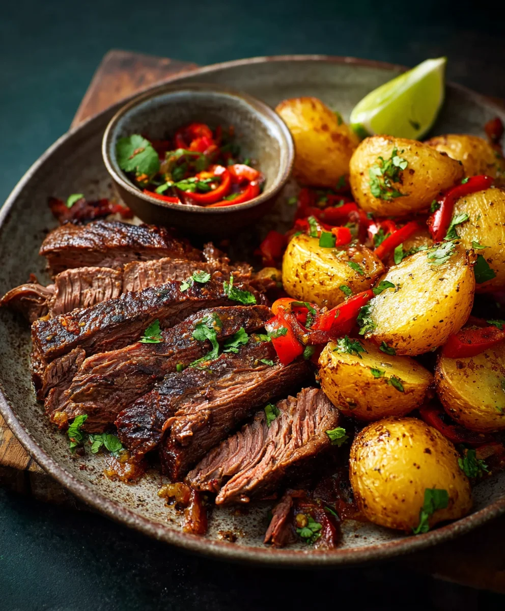 Peruanisches Rindfleisch: Kartoffeln, Paprika & Top Geschmack!